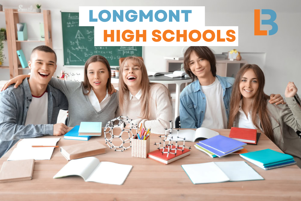 Longmont Braces, Longmont high schools, Students sitting at a table in a classroom