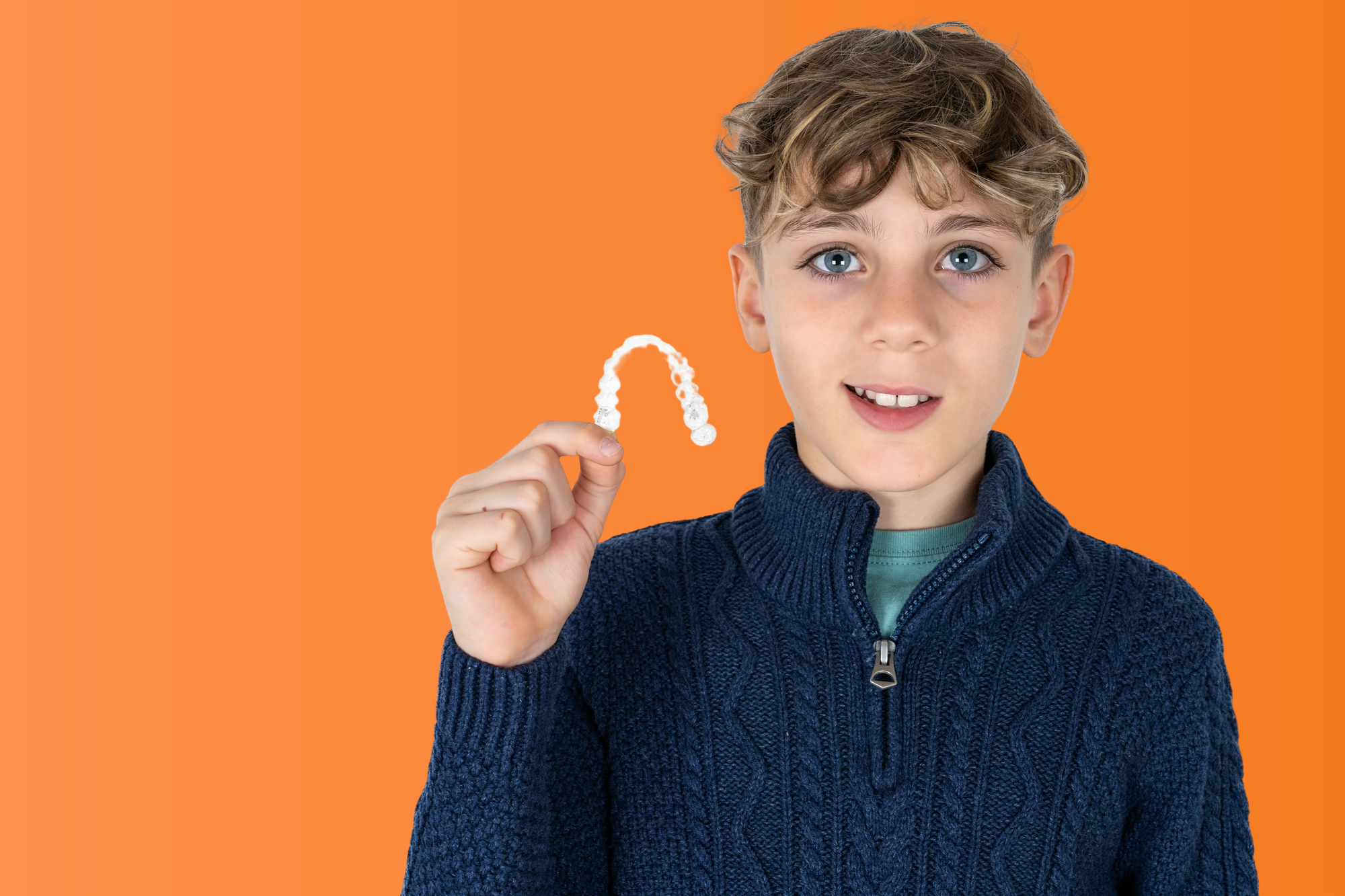 Teenage Boy wearing Invisalign Teen from Longmont Braces